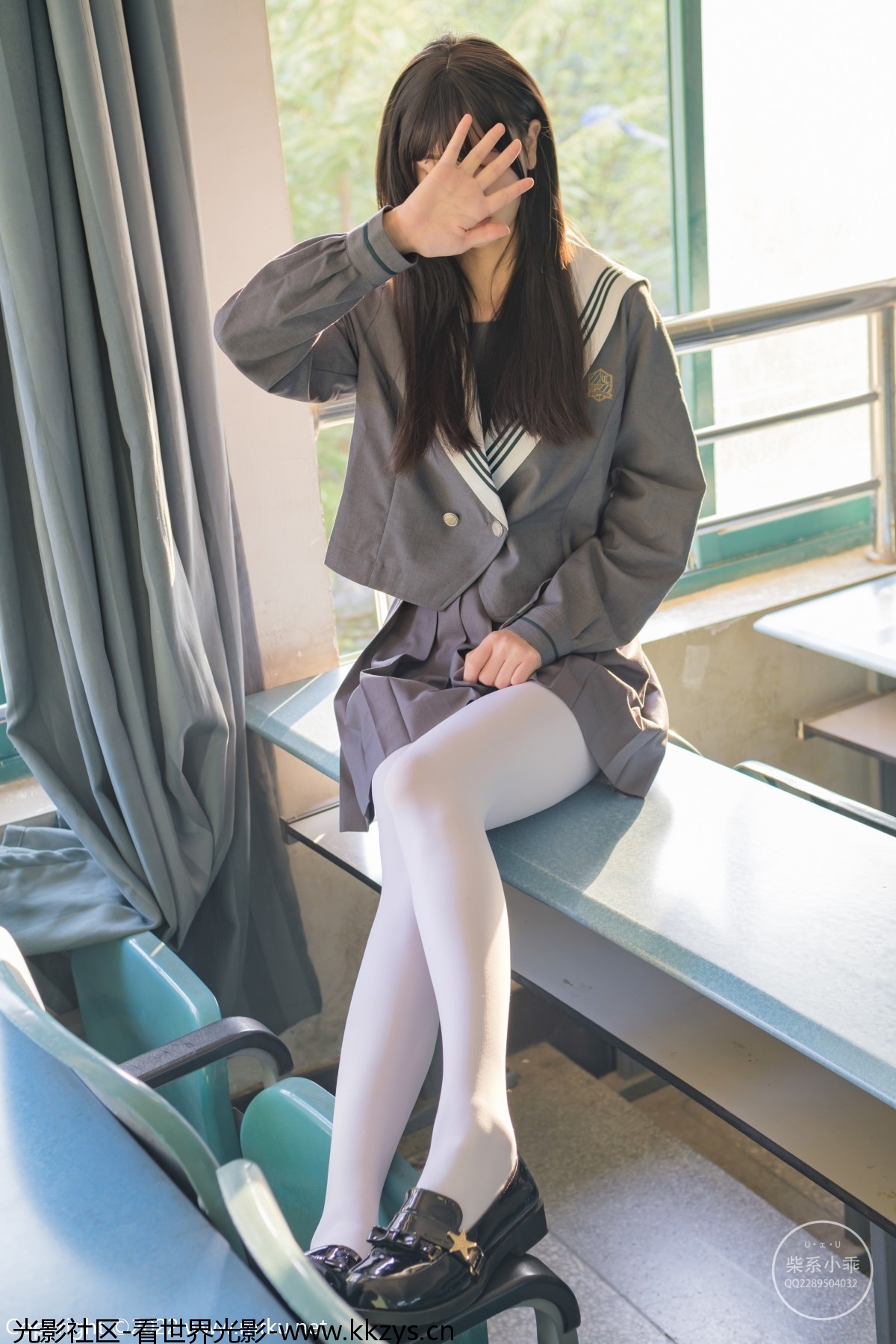 图片[3]-稚乖画册 赤西夜夜《教室》白丝JK制服 [63P1V-595MB]-光影社区