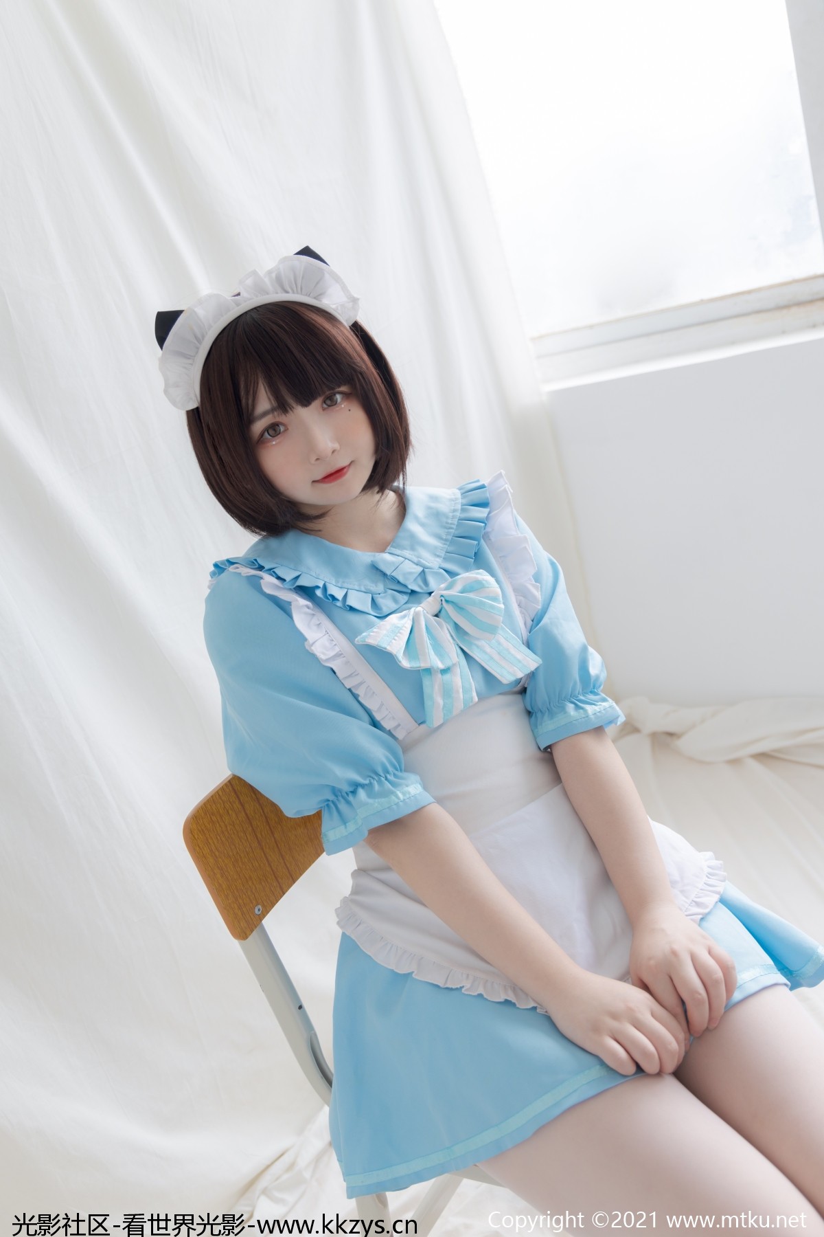 图片[5]-少女秩序 EX.06 古川kagura 蓝色猫女仆白丝美腿[42P-295.7M]-光影社区