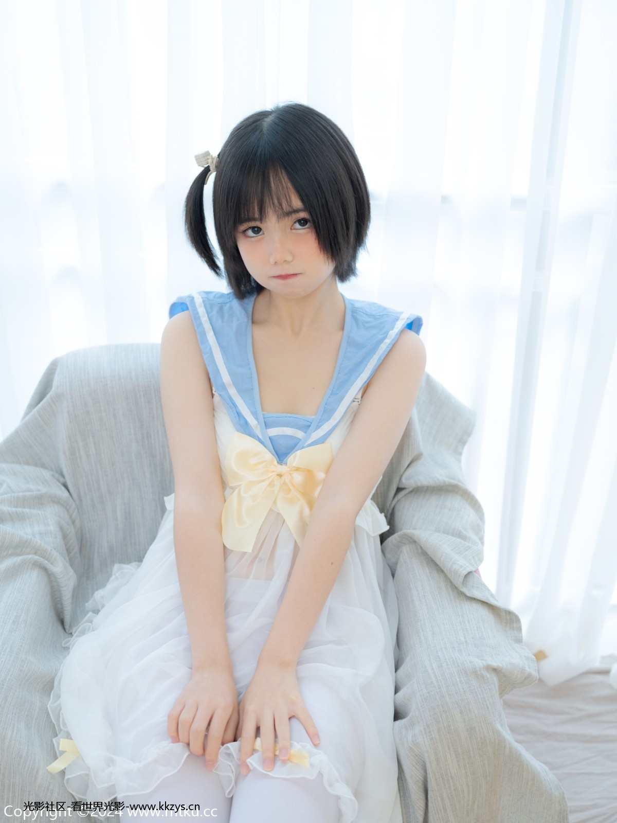 少女秩序 GR07L 小鱼 白丝睡衣 [37P-1.39GB]-光影社区