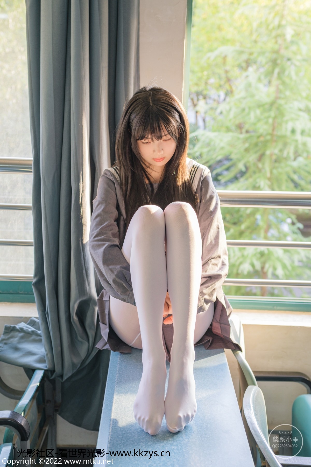 图片[5]-稚乖画册 赤西夜夜《教室》白丝JK制服 [63P1V-595MB]-光影社区