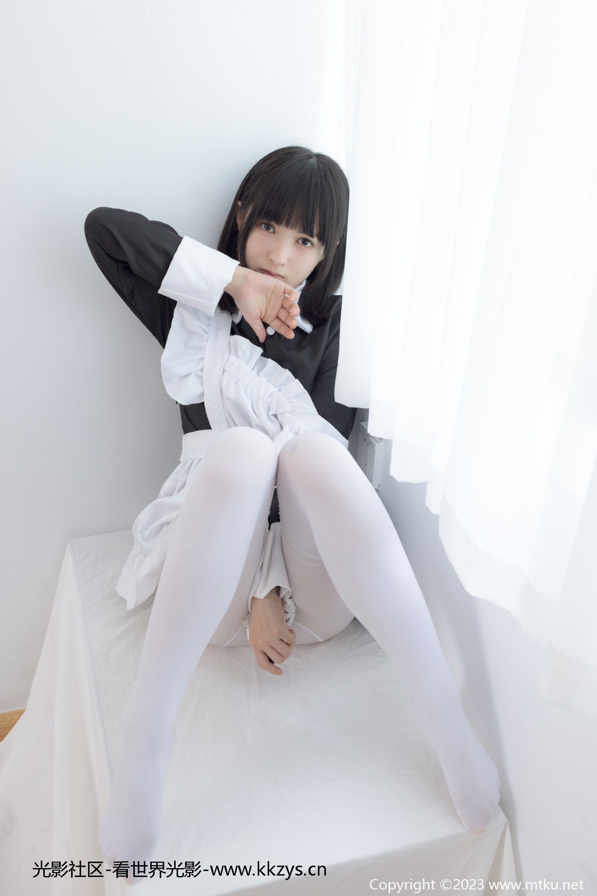 少女秩序 GR06L 小葵 双马尾白丝猫耳女仆 [65P-877MB]-光影社区