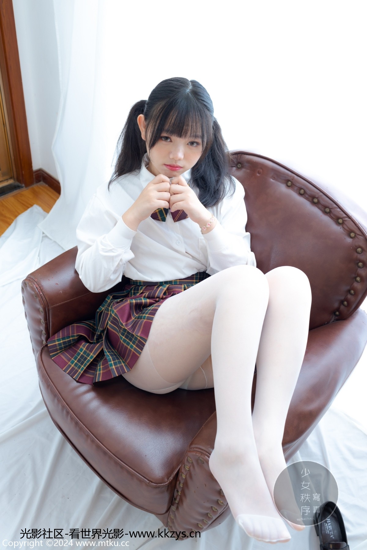 图片[5]-少女秩序 GR03L 双马尾白丝JK制服 [60P-526MB]-光影社区