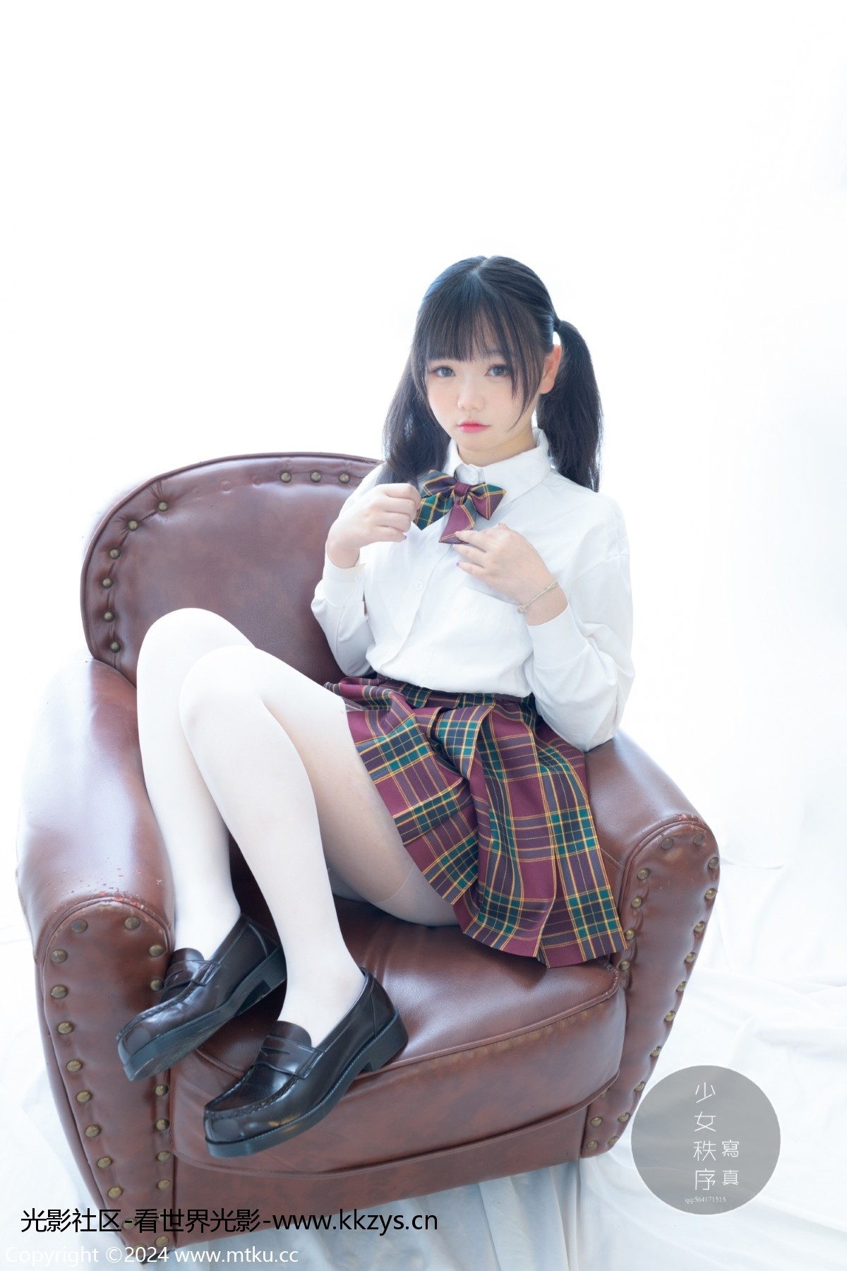 图片[3]-少女秩序 GR03L 双马尾白丝JK制服 [60P-526MB]-光影社区
