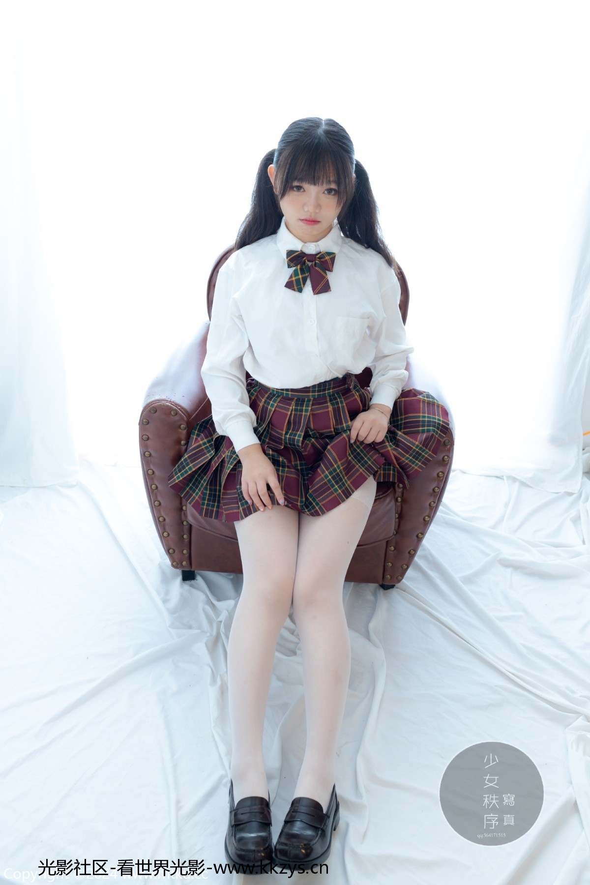 图片[4]-少女秩序 GR03L 双马尾白丝JK制服 [60P-526MB]-光影社区
