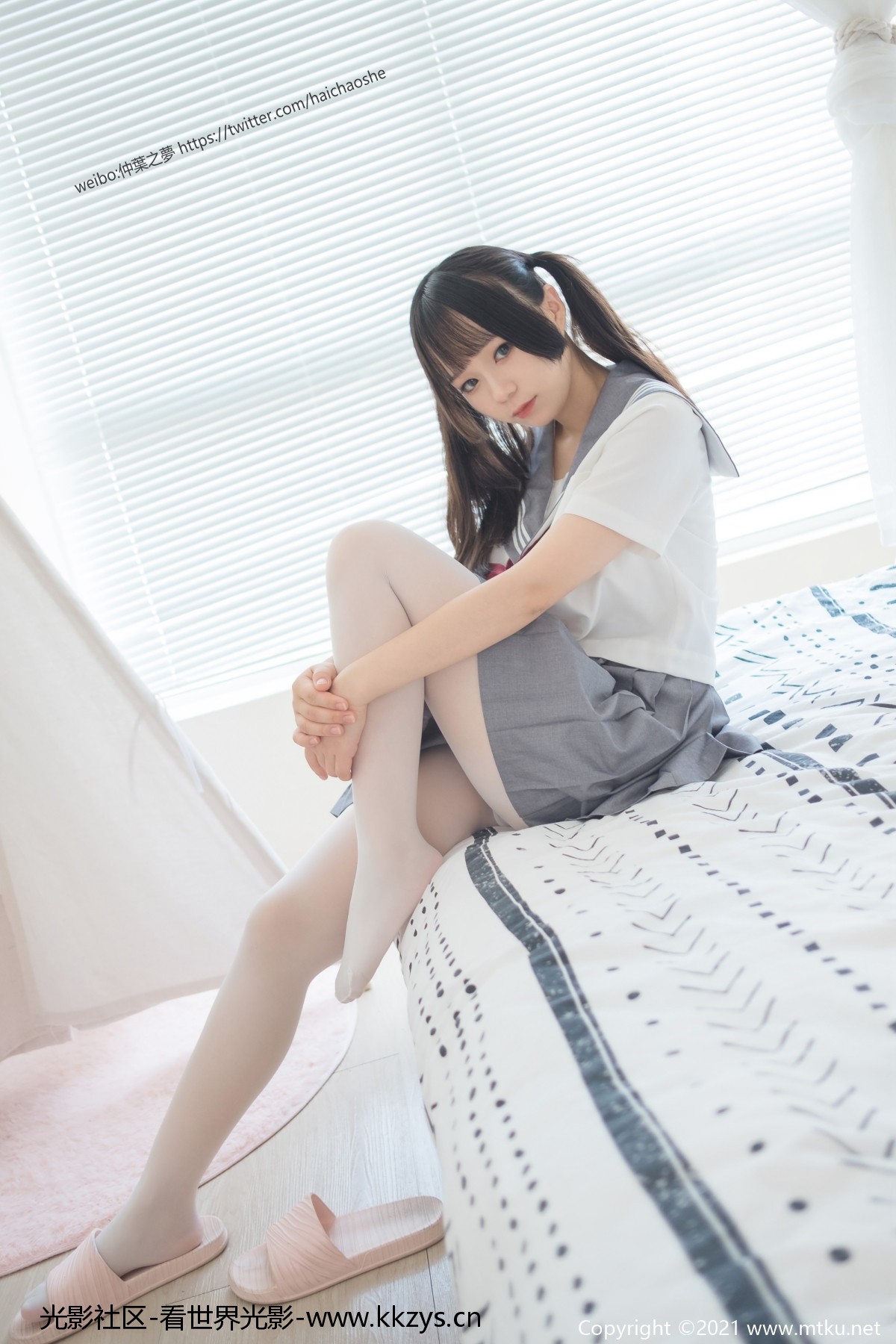 轻兰映画 Grand.018 白丝双马尾JK制服水手裙 [78P-470MB]-光影社区