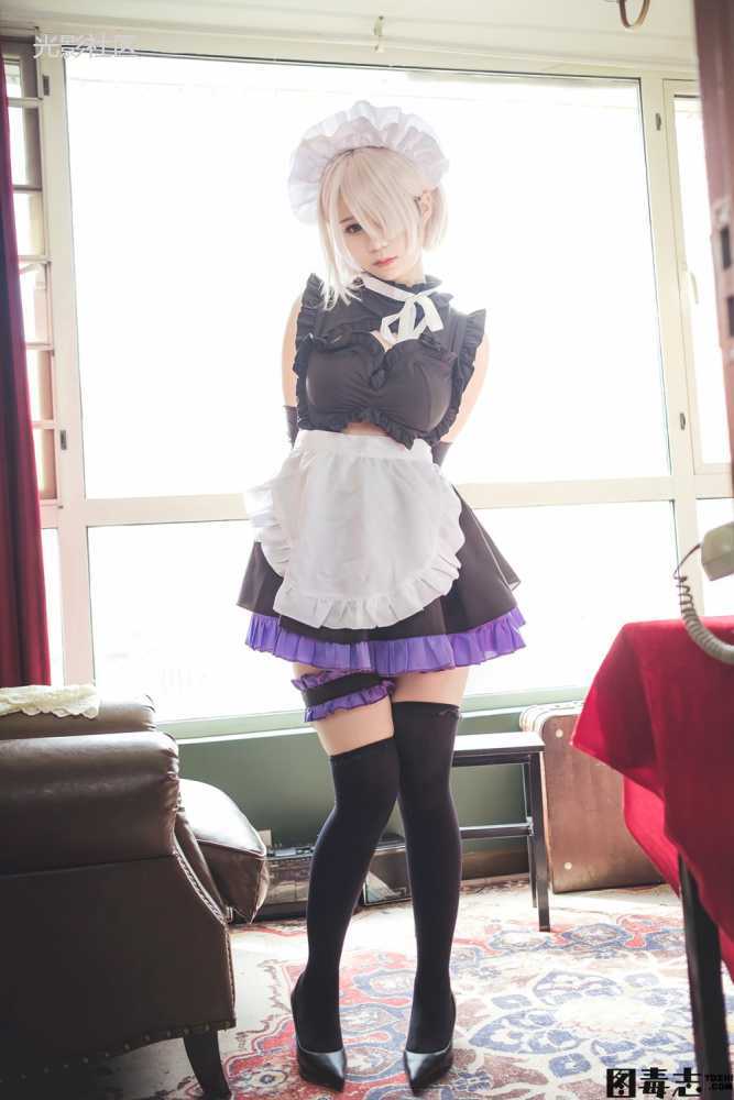 [轻兰映画] Grand.020 半度度度喵 黑丝女仆-光影社区