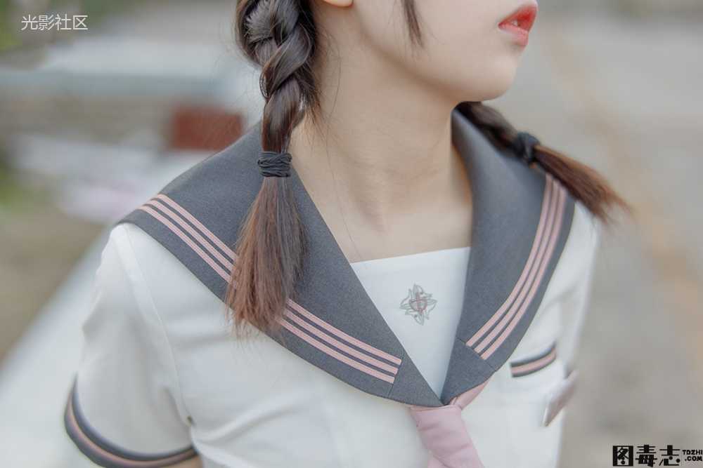 [森萝财团] 有料006 依依 户外白丝JK制服-光影社区