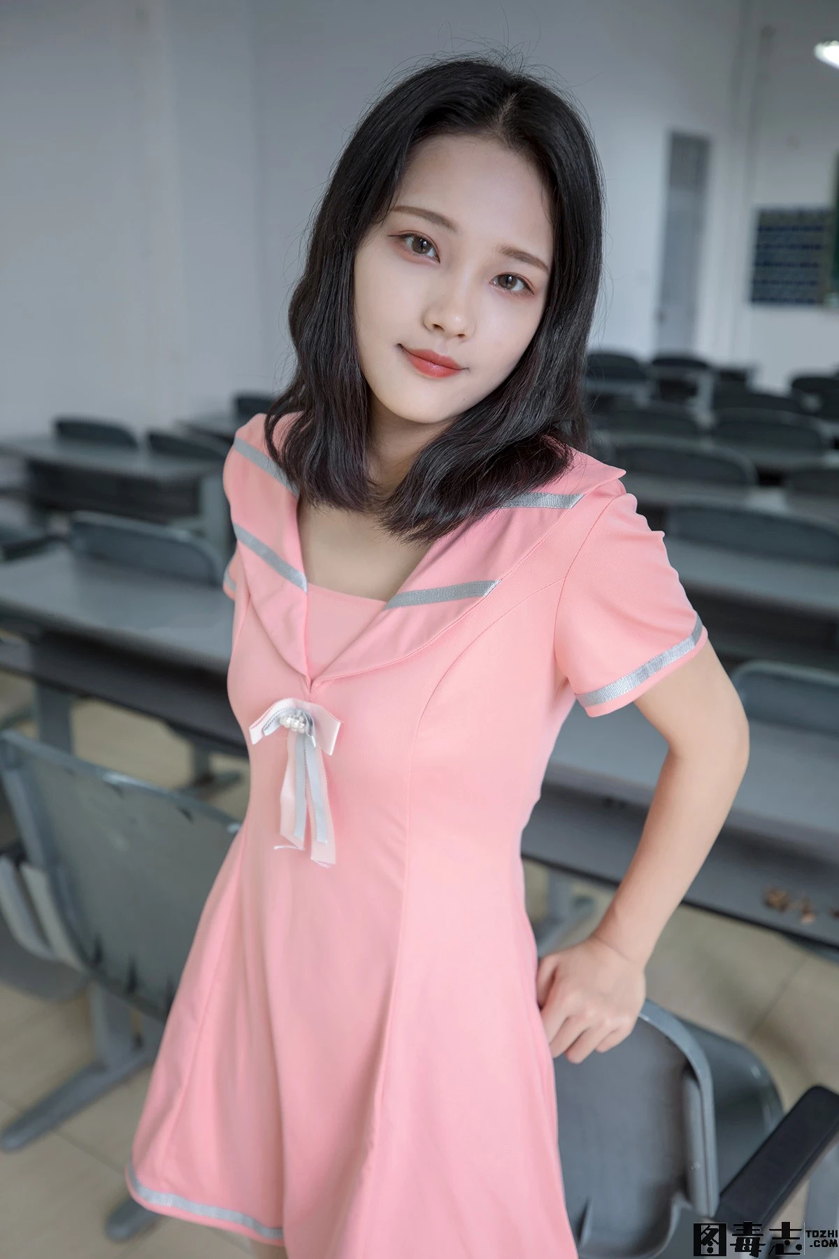 图片[2]-[MSLASS]梦丝女神 – 小蝴蝶 粉红JK-光影社区