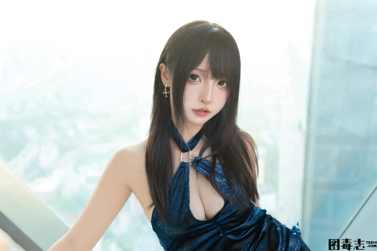 [神楽坂真冬] NO.115《蓝衣旗袍》(絶対企画)-光影社区