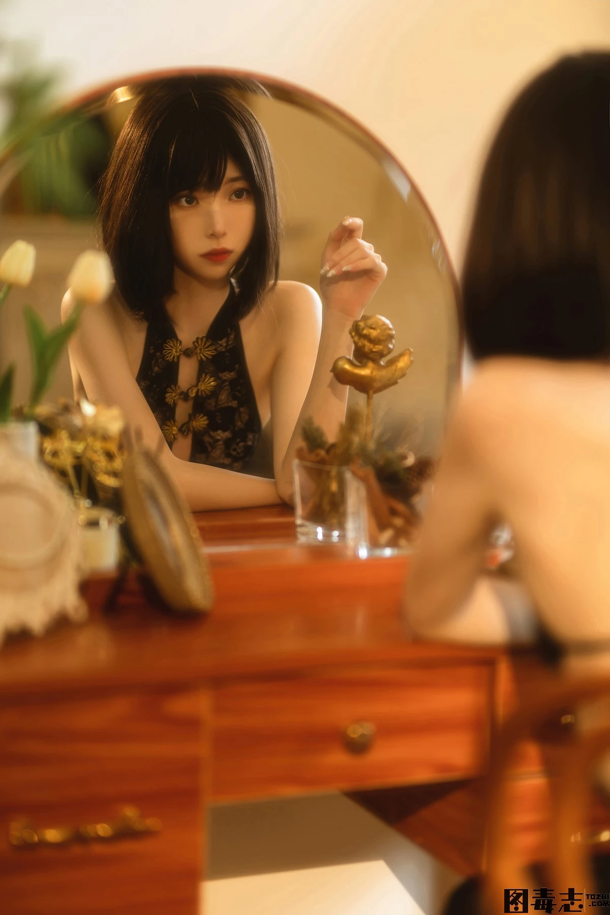 [许岚LAN] 黑纱旗袍-光影社区