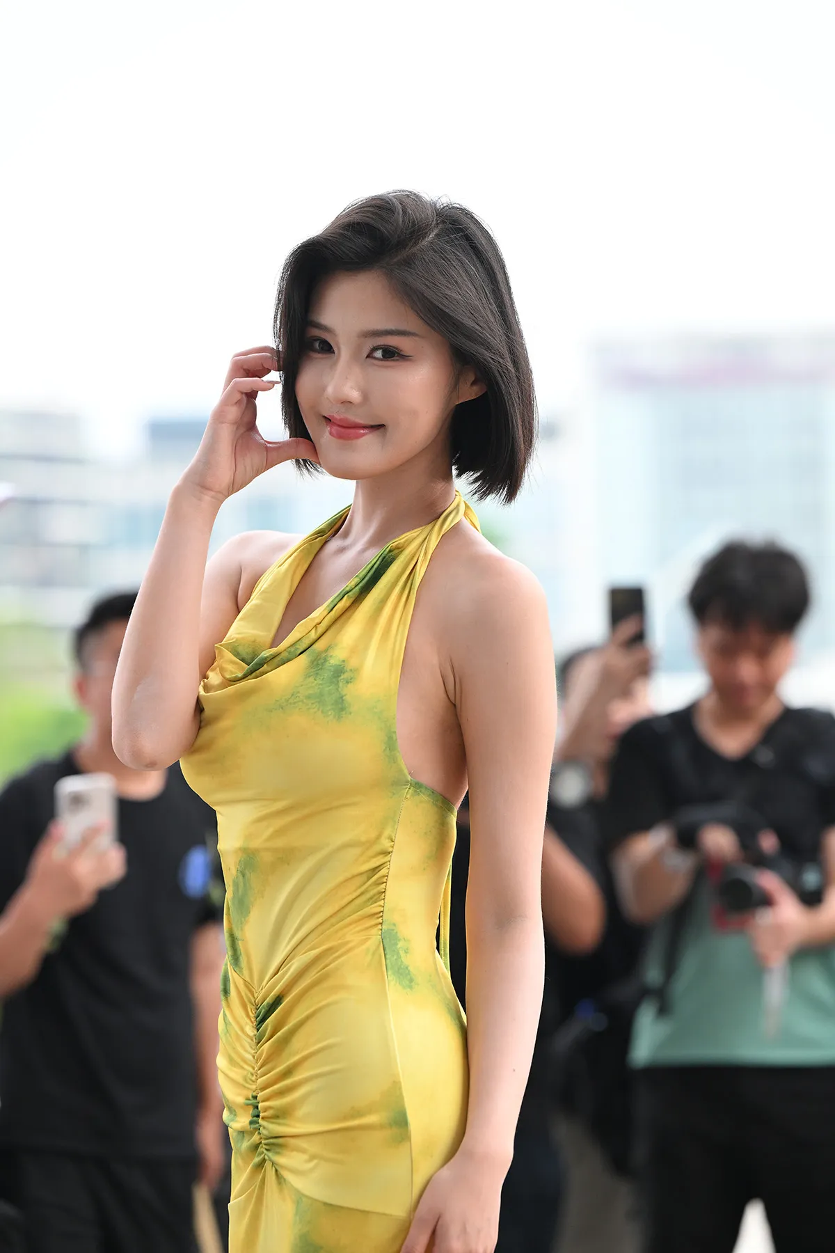 [是你的程儿] 淡雅黄色长裙-光影社区