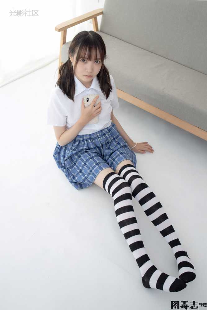 [森萝财团] JKFUN-043 Aika 百圆定制1-4 黑白高筒-光影社区