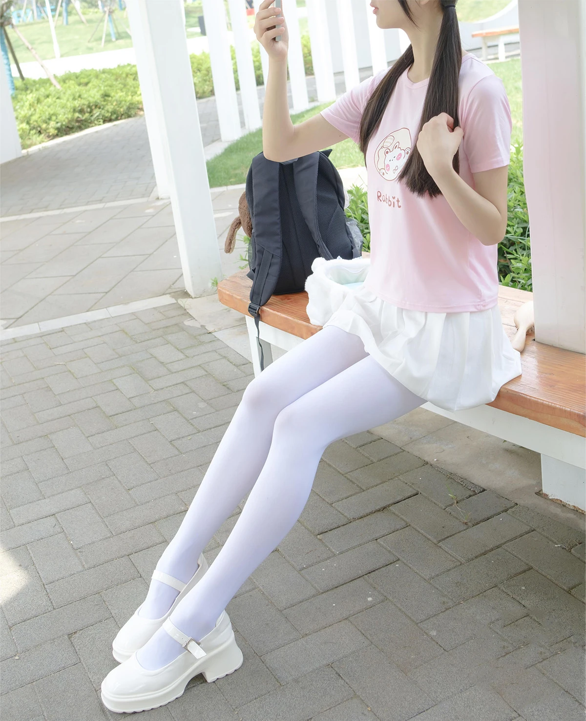 [柴系小乖(稚乖画册)] 晴空 白丝双马尾-光影社区