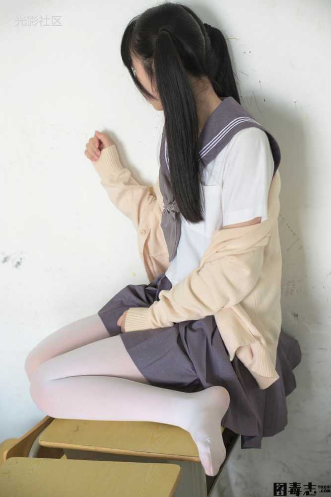 [森萝财团] X-017 双马尾JK教室写真-光影社区