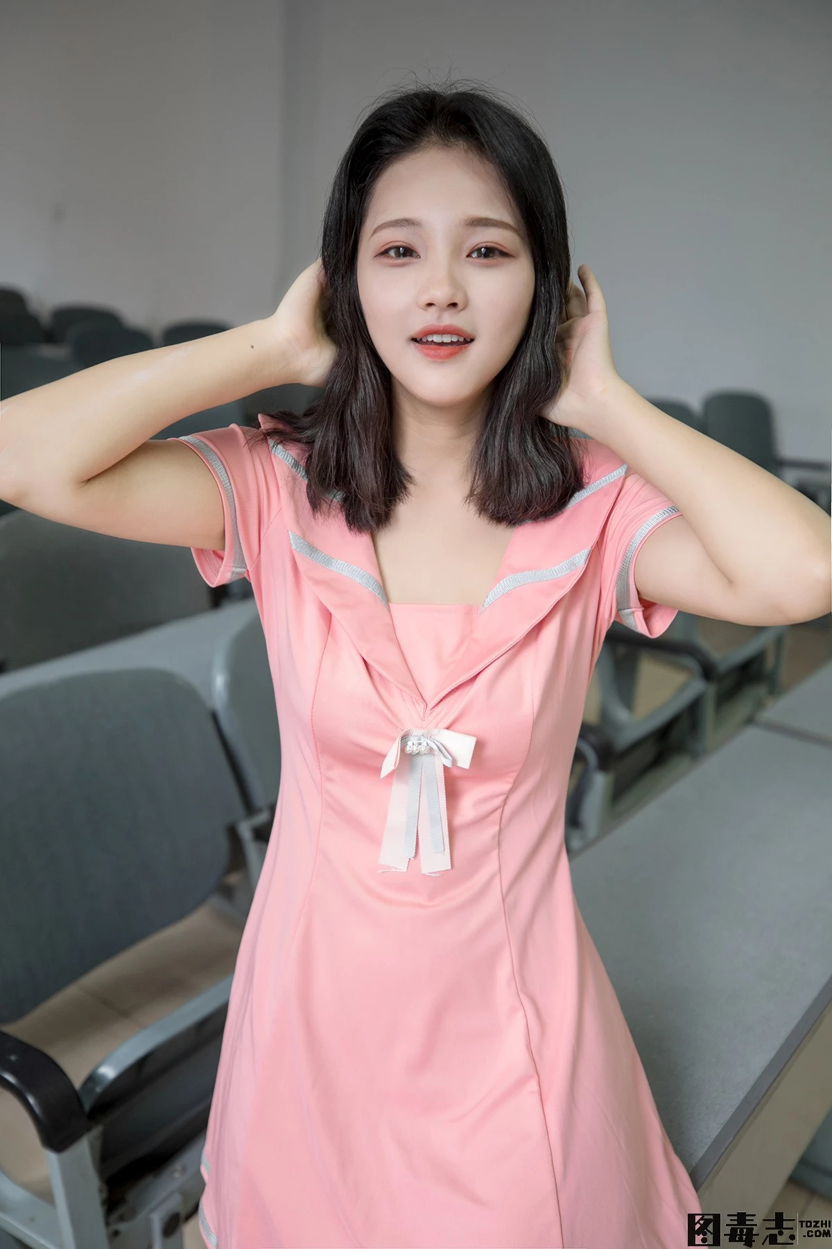 图片[3]-[MSLASS]梦丝女神 – 小蝴蝶 粉红JK-光影社区